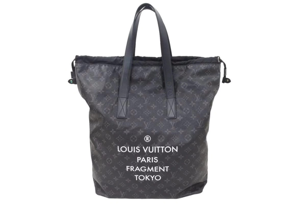 Louis Vuitton Fragment Monogram Eclipse Black Cabas Tote Bag All over